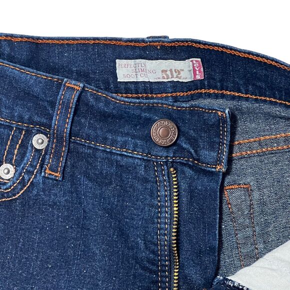 Levis 512 Perfectly Sliming Boot Cut Size 6 Short - Picture 3 of 10
